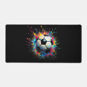 Cool Soccer Player Sport For Boys Men Girls Women Desk Mat
