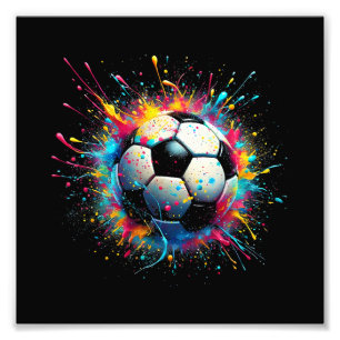 Cool Soccer Player Sport For Boys Men Girls Women Photo Print
