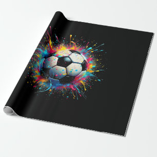 Cool Soccer Player Sport For Boys Men Girls Women Wrapping Paper