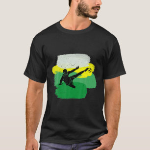 Cool Soccer Player With Green Colours For Sports G T-Shirt