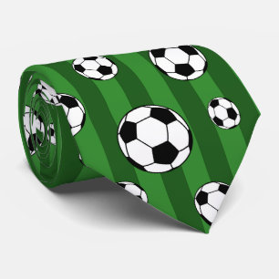 cool Soccer sports ball tiled  Tie