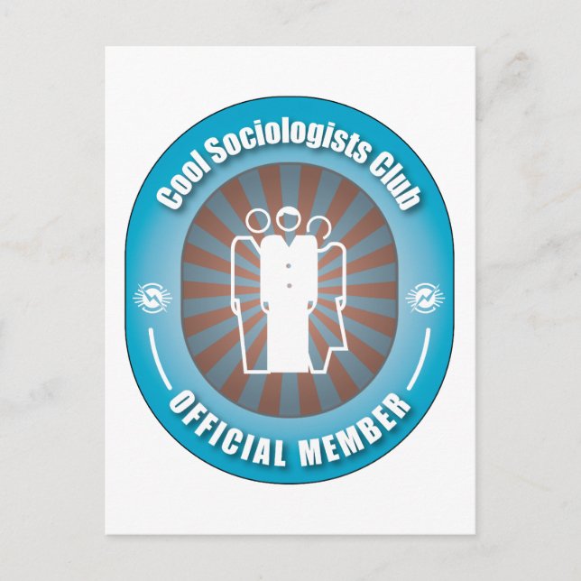 Cool Sociologists Club Postcard (Front)