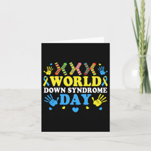 Cool Socks World Down Syndrome Awareness Supporter Card