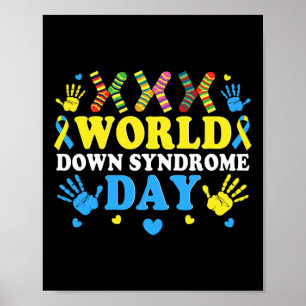 Cool Socks World Down Syndrome Awareness Supporter Poster