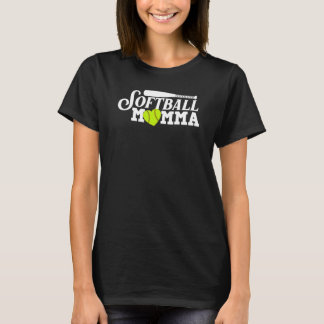Cool Softball Momma For Mom Women Proud Ball Spor T-Shirt