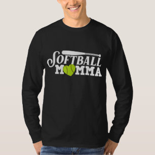 Cool Softball Momma Gift For Mom Women Proud Ball T-Shirt