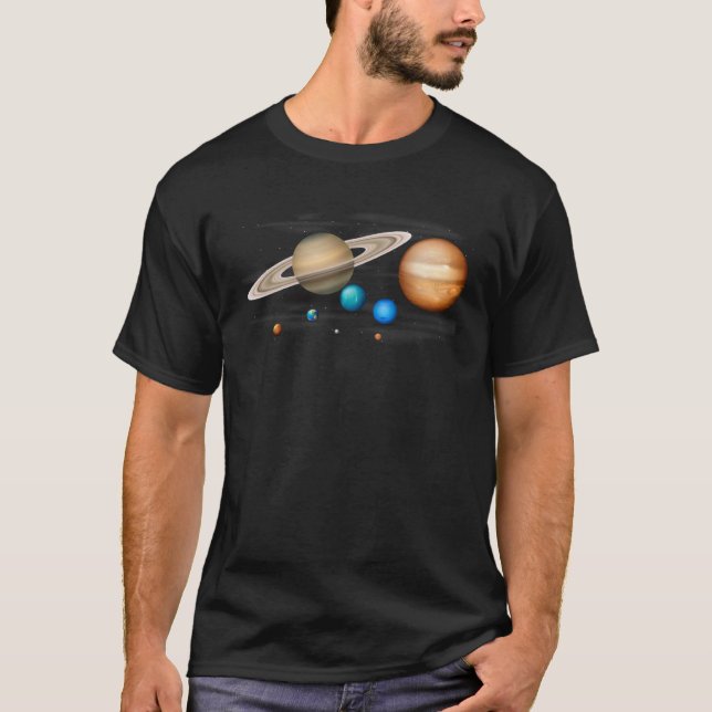 Cool Solar System for Men Women Kids T-Shirt (Front)