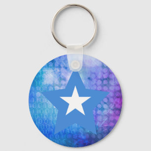 Cool Somalia Flag Star Keychain