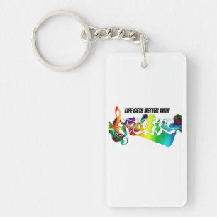 Cool Songs to Jam To Keychain