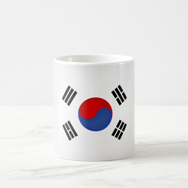 Cool South Korean Flag Coffee Mug (Center)