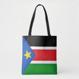 Cool South Sudan Flag Fashion Tote Bag