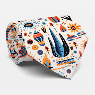 Cool Southwestern Boho tiled pattern  Tie