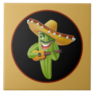 cool Southwestern cactus decor Tile