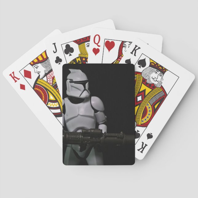 Cool Space Sci-Fi Toy Photography Playing Cards (Back)