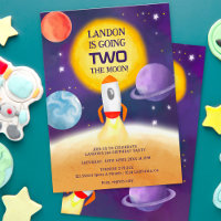 Cool space two the moon planets 2nd birthday