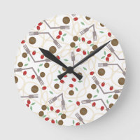 Cool Spagetti and Meatballs Foodie Pattern