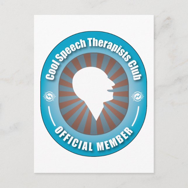 Cool Speech Therapists Club Postcard (Front)