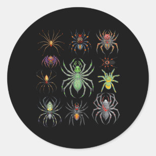 Cool Spider For Men Women Tarantula Arachnid Spide Classic Round Sticker