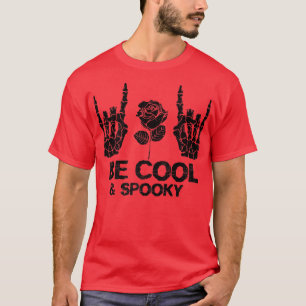 Cool & Spook Funny Halloween Party Skeleton Hands T-Shirt
