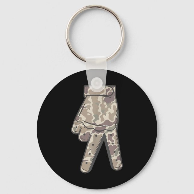 Cool Sport Baseball Home Plate Drip Drip Camo Bow  Keychain (Front)