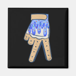 Cool Sport Baseball Home Plate Drip With Sprinkles Magnet