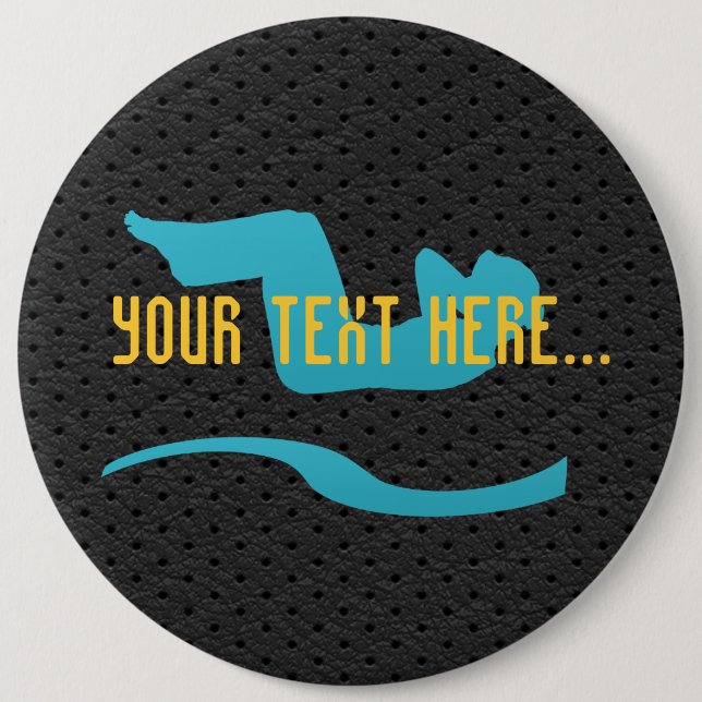 Cool Sport  Gym Work Out Yoga Button (Front)