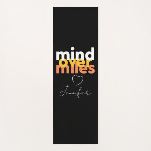 Cool Sport Motivation Yellow Black Bold Typography Yoga Mat