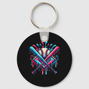 Cool Sport Softll And Sell Home Plate Drip 1 Keychain