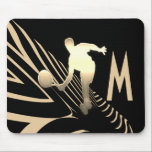 Cool Sport Tennis Logo Custom Monogram Mousepad<br><div class="desc">Cool Sport Tennis Logo Mousepad with personalized monogram.</div>