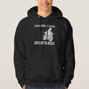 Cool Sportbike For Girls Kids Professional Motorcy Hoodie