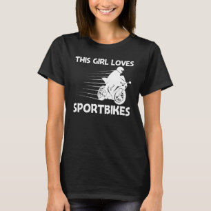 Cool Sportbike For Girls Kids Professional Motorcy T-Shirt