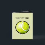 Cool sports tennis ball add message  thank you card<br><div class="desc">Cool sports tennis ball add message Thank You Card</div>