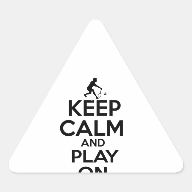 Cool sports vector designs triangle sticker (Front)
