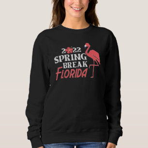 Cool Spring Break 2022 Florida Flamingo Family Mat Sweatshirt