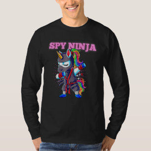 Cool Spy Gaming Ninjas Unicorn Gamer Boy Girl Kids T-Shirt