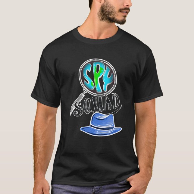 Cool Spy Squad Kids Funny Secret Agent Group Child T-Shirt (Front)