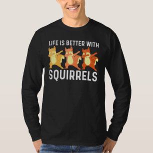 Cool Squirrel Art For Dad Papa Chipmunk Prairie Fu T-Shirt
