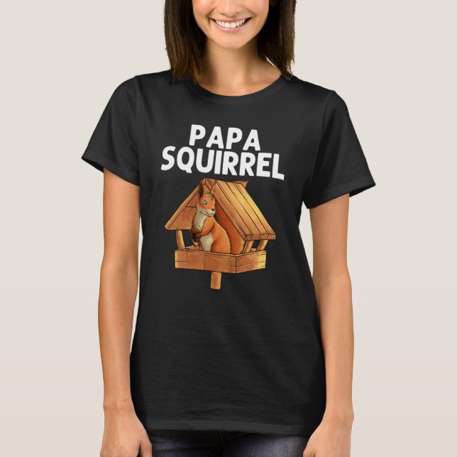 Cool Squirrel For Men Dad Chipmunk Zookeeper Anima T-Shirt (Front)