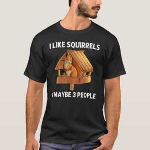 Cool Squirrel For Men Women Chipmunk Zookeeper Ani T-Shirt