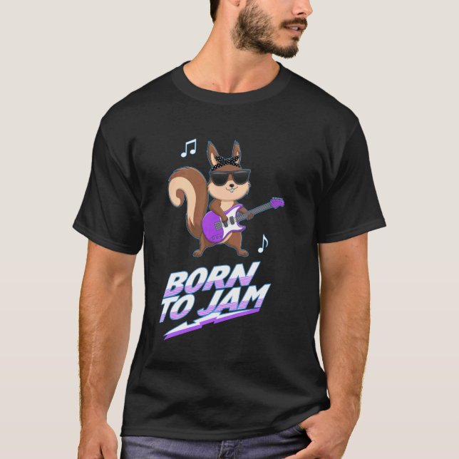 Cool Squirrel Rockstar T-Shirt (Front)