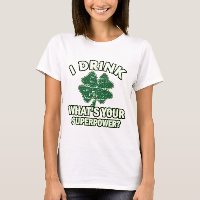 Cool St' Patrick's day designs T-Shirt (Front)