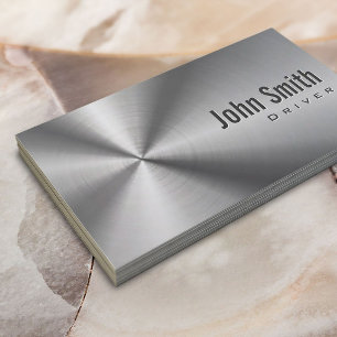 Cool Stainless Steel Driver Business Card