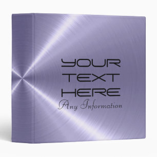 Cool Stainless Steel Metal 3 Binder