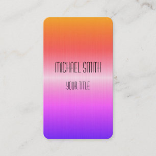 Cool Stainless Steel Metal #4 Business Card