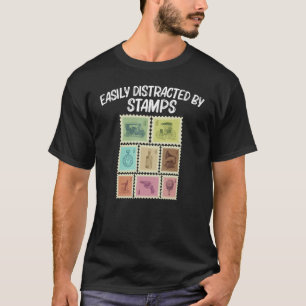Cool Stamp For Men Women Stamp Collecting Postal P T-Shirt