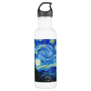 Cool Starry Night Vincent Van Gogh painting 710 Ml Water Bottle