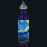 Cool Starry Night Vincent Van Gogh painting art 710 Ml Water Bottle<br><div class="desc">Cool Starry Night Vincent Van Gogh painting art stainless steel water bottle</div>