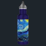 Cool Starry Night Vincent Van Gogh painting art 710 Ml Water Bottle<br><div class="desc">Cool Starry Night Vincent Van Gogh painting art stainless steel water bottle</div>