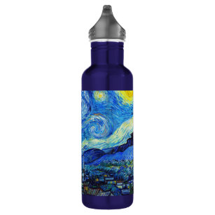 Cool Starry Night Vincent Van Gogh painting art 710 Ml Water Bottle