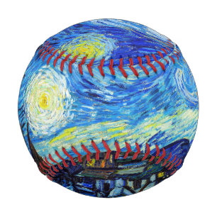 Cool Starry Night Vincent Van Gogh painting art Baseball